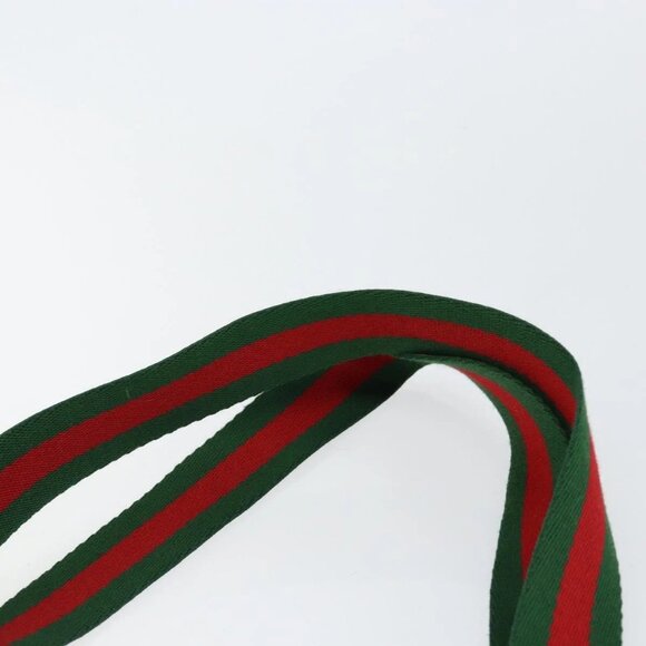 GUCCI GG Supreme Web Sherry Line Tote Bag PVC Beige Gold 89 02 003 Auth 130821 - Picture 9 of 16